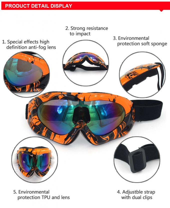 Okulary ochronne UV400 Protective Scrooter Dirt Bike Racing Goggle
