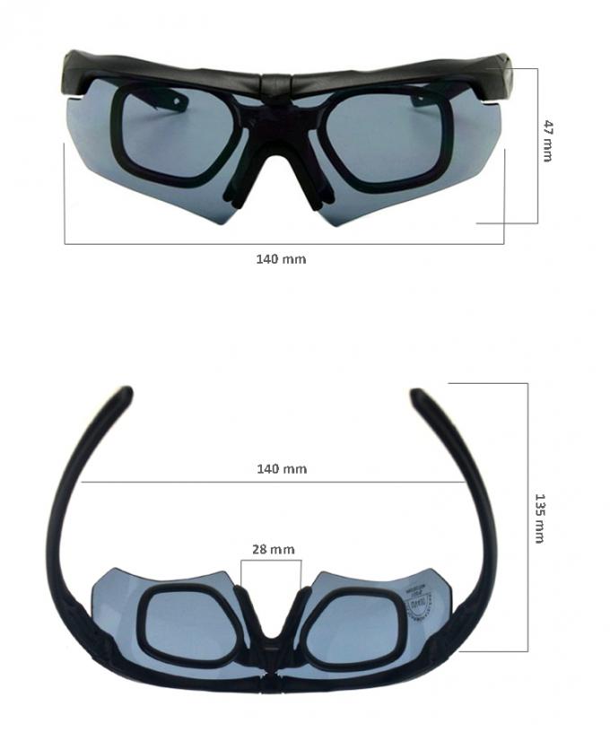 Anti-Impact Anti-Fog Uv400 Sportowe strzelanie ochronne Polowanie Taktyczne gogle balistyczne Wojskowe okulary ochronne