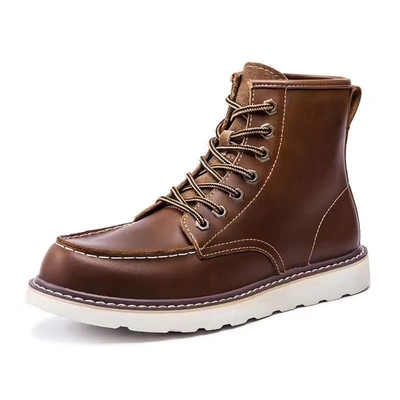 Casual Lace Up High Top Work Men'S Shoes