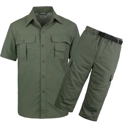 Outdoor Anti-UV Nylon Spandex Casual Shirt Fashion Style Quick Drying Short & Long Sleeve Fishing Shirt Casual For Man