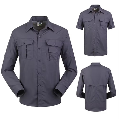 Outdoor Anti-UV Nylon Spandex Casual Shirt Fashion Style Quick Drying Short & Long Sleeve Fishing Shirt Casual For Man