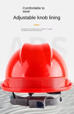 Safety Helmet V Shaped Breathable ABS Anti Smashing Breathable Construction Site Thickening Wholesale Customizable
