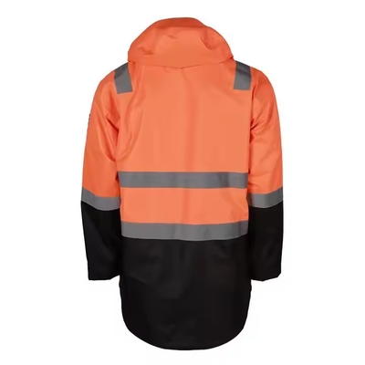 In Stock Men Hi Vis Workwear Safety Jacket Two Tone Top Waterproof Reflective Jacket