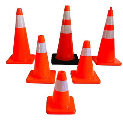 1meter & 5kgs PE Traffic Cone Reflective PVC Traffic Cone