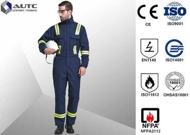 XL Navy blue 100% FR Cotton Flame Retardant Work Clothes FR Coverall