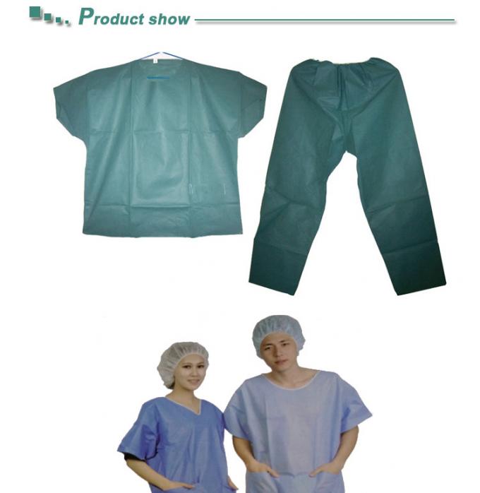 GORĄCO! Koszula i spodnie chirurgiczne, jednorazowe kombinezony chirurgiczne do odzieży roboczej